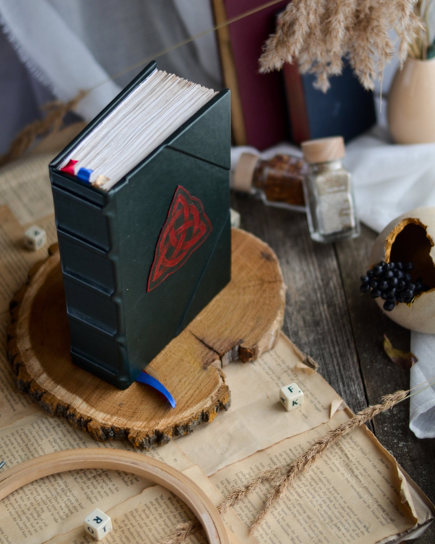 Charmed Book of Shadows BOS spellbook wicca magic ritual spells size A5 (6x8.5")