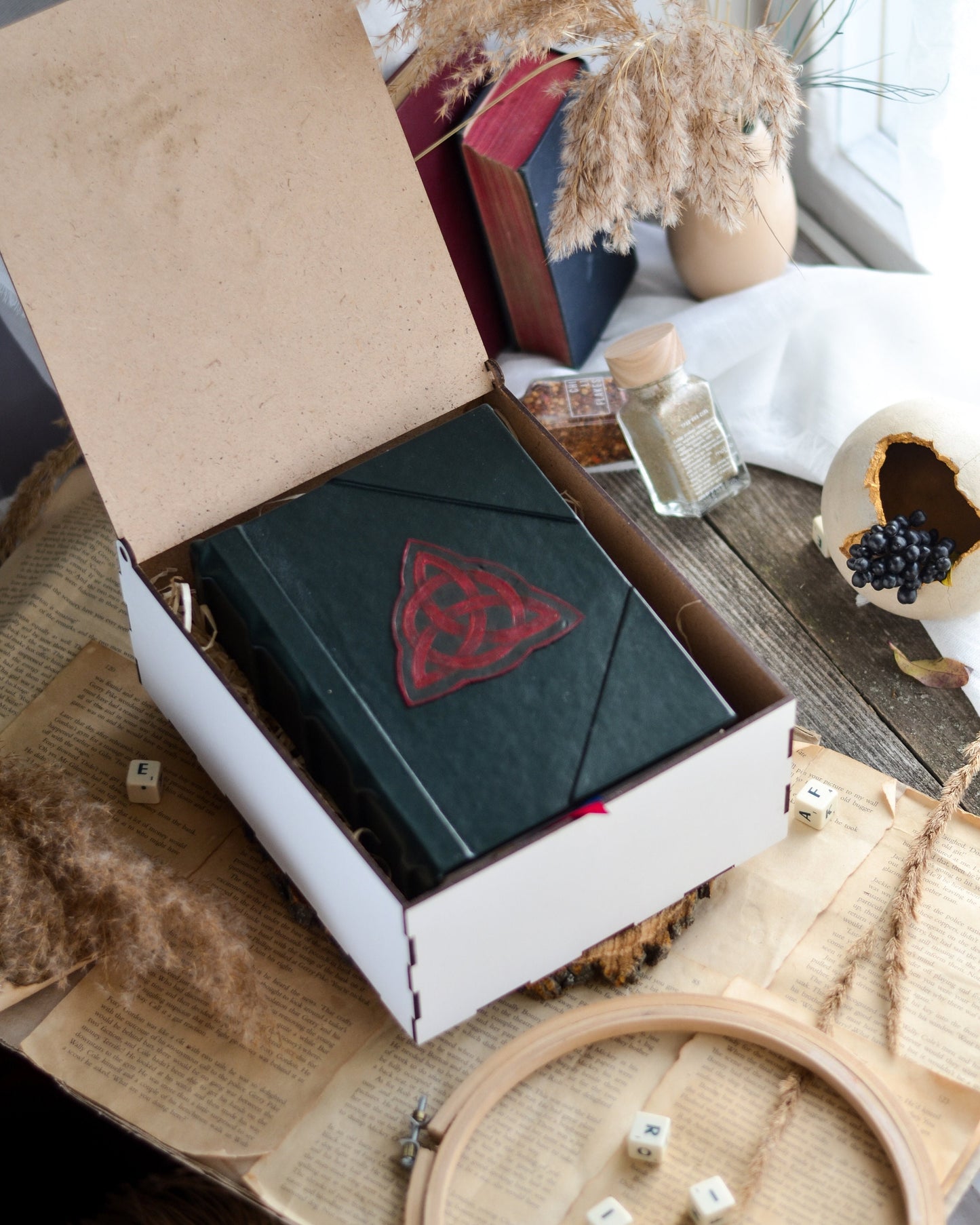 Charmed Book of Shadows BOS spellbook wicca magic ritual spells size A5 (6x8.5")