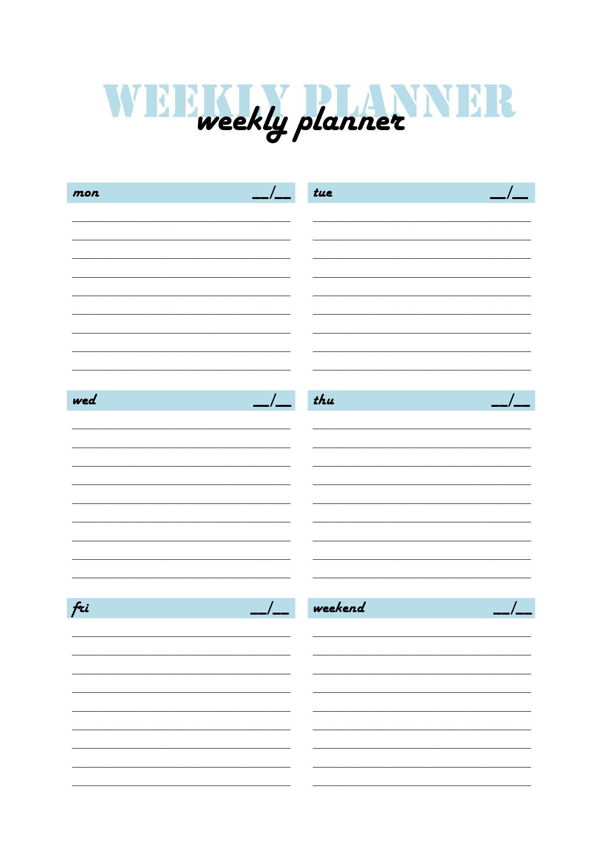 Digital Pdf Daily Planner Weekly 12 Twenty Months Sleep Tracking 17 pages 5 pdf