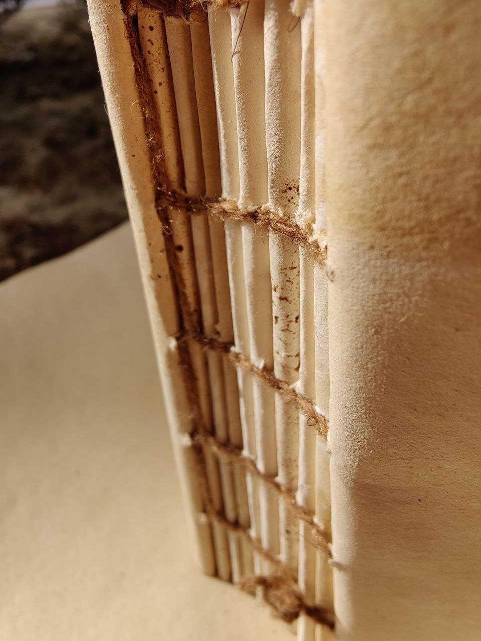 Journal refill paper aged paper block for handmade journal blank pages - Make your own book - DIY