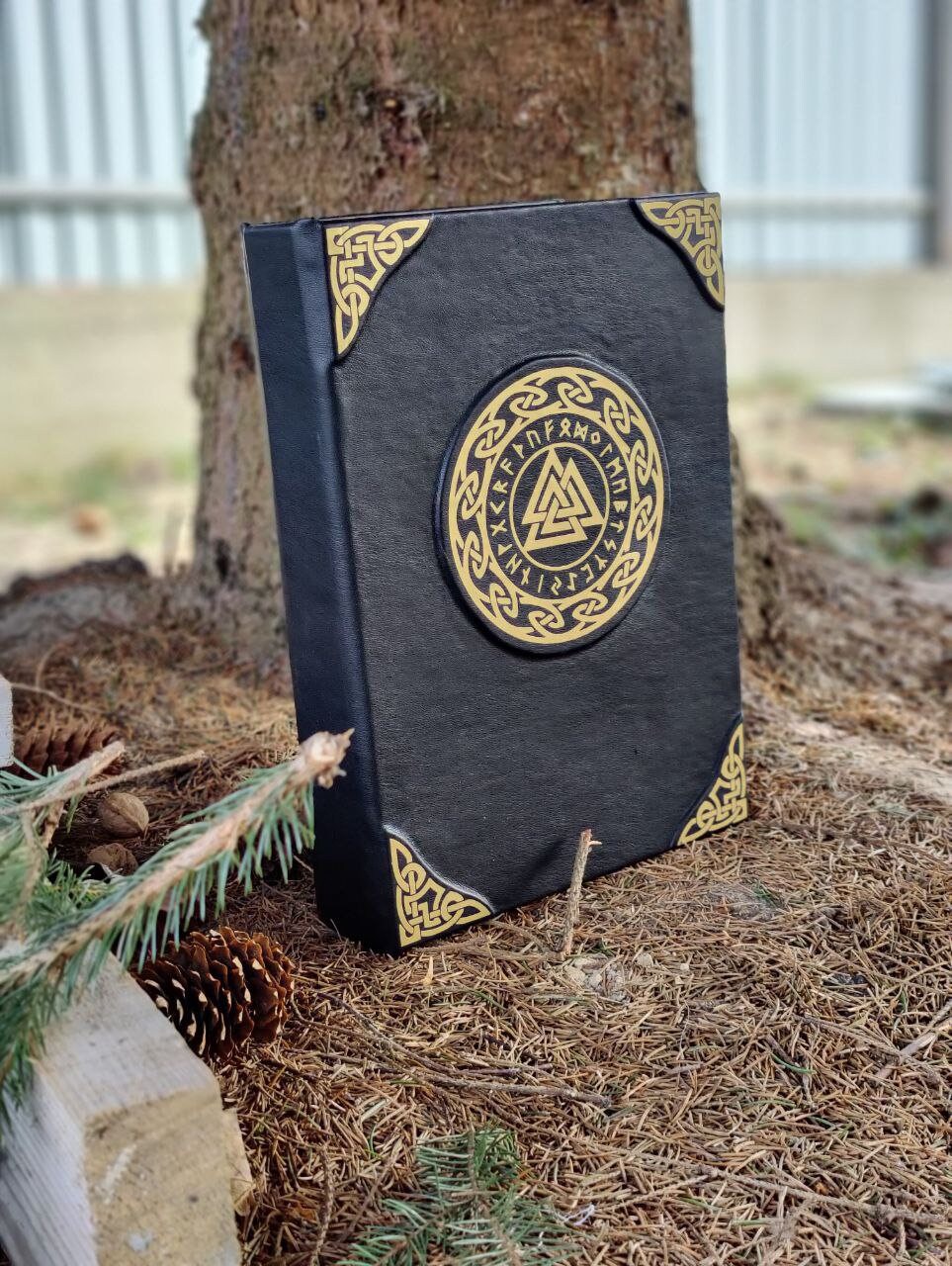 Viking Valknut Notebook Book of Shadows Runes Witchcraft Spell Wicca