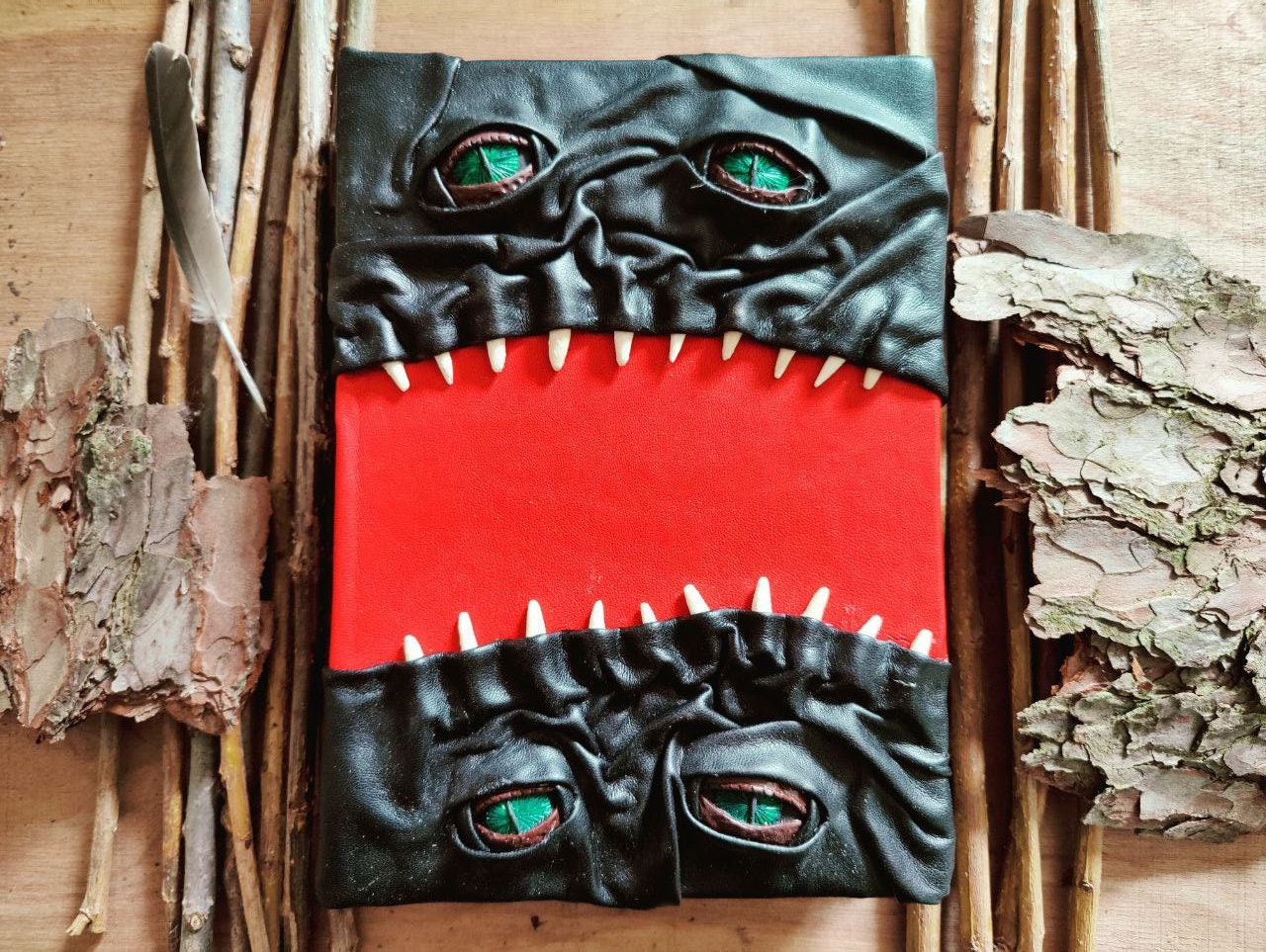 Monster Book Notebook with eyes monsterbuddy creepycute art
