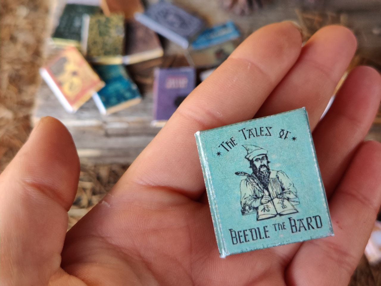 Miniature Magic books Library Witch Oculus Reparo