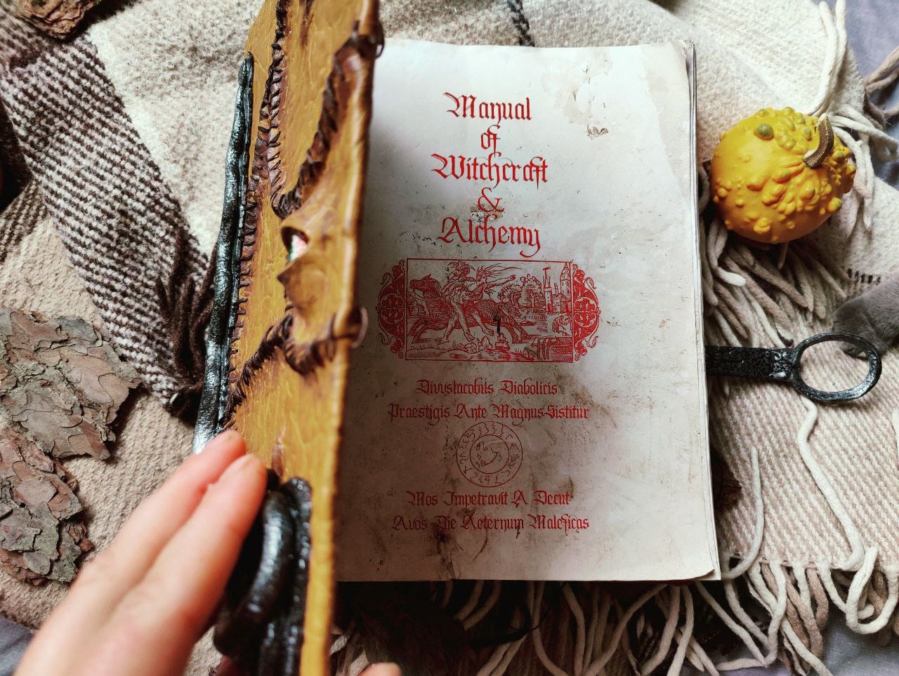 Hocus Pocus Book Spell Manual of witchcraft and alchemy Halloween Sandersonsisters