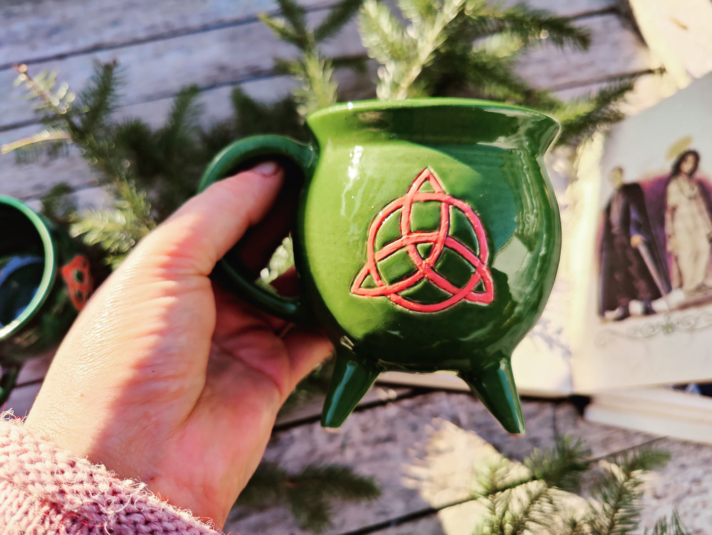 Cup Book of Shadows Halliwell Charmed Tea Coffee Handmade ceramic