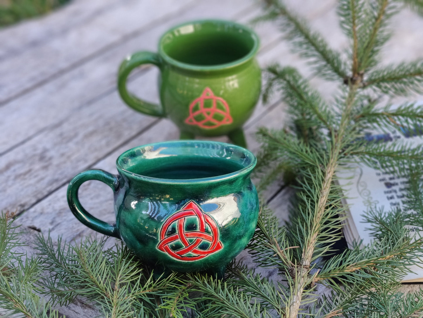 Cup Book of Shadows Halliwell Charmed Tea Coffee Handmade ceramic
