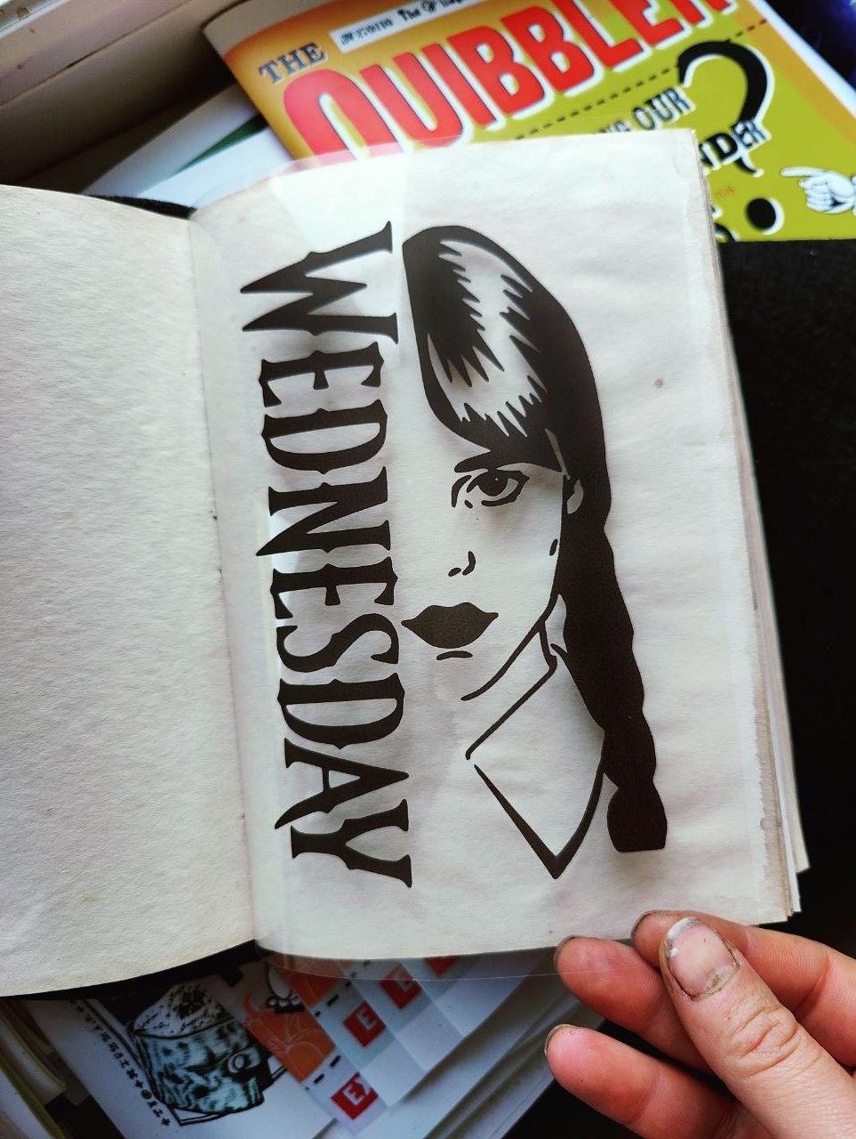 Softbook Notebook Art Sketchbook Wednesday Addams