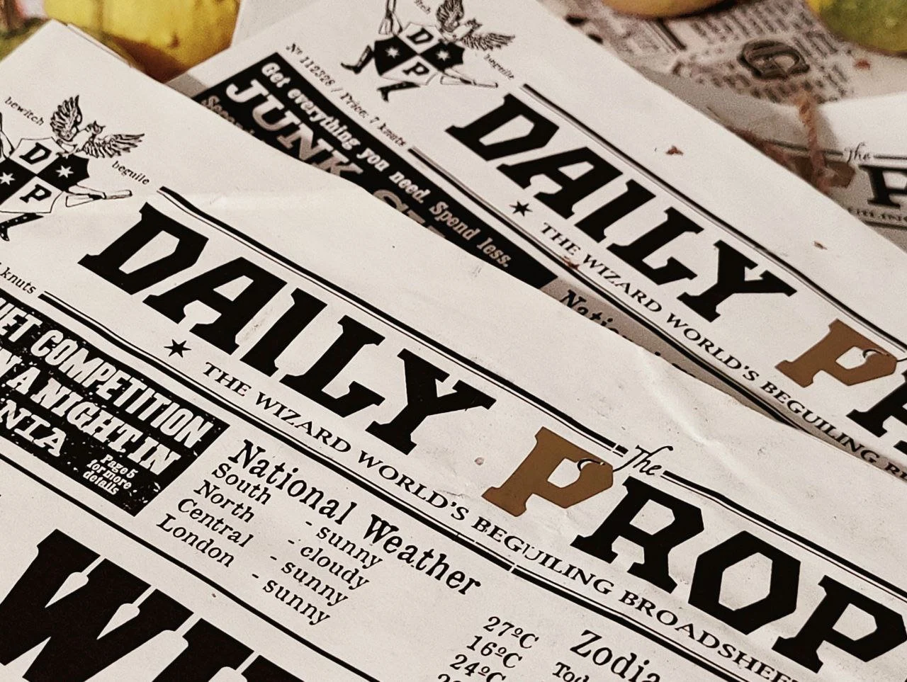 The Daily Prophet newspapers 12 pages