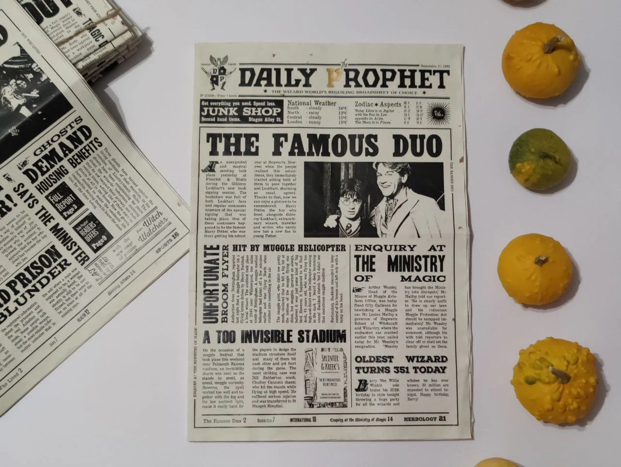 The Daily Prophet newspapers 12 pages