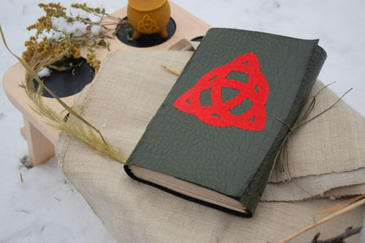 Softbook Notebook Journal Book of Shadows Charmed triquetra