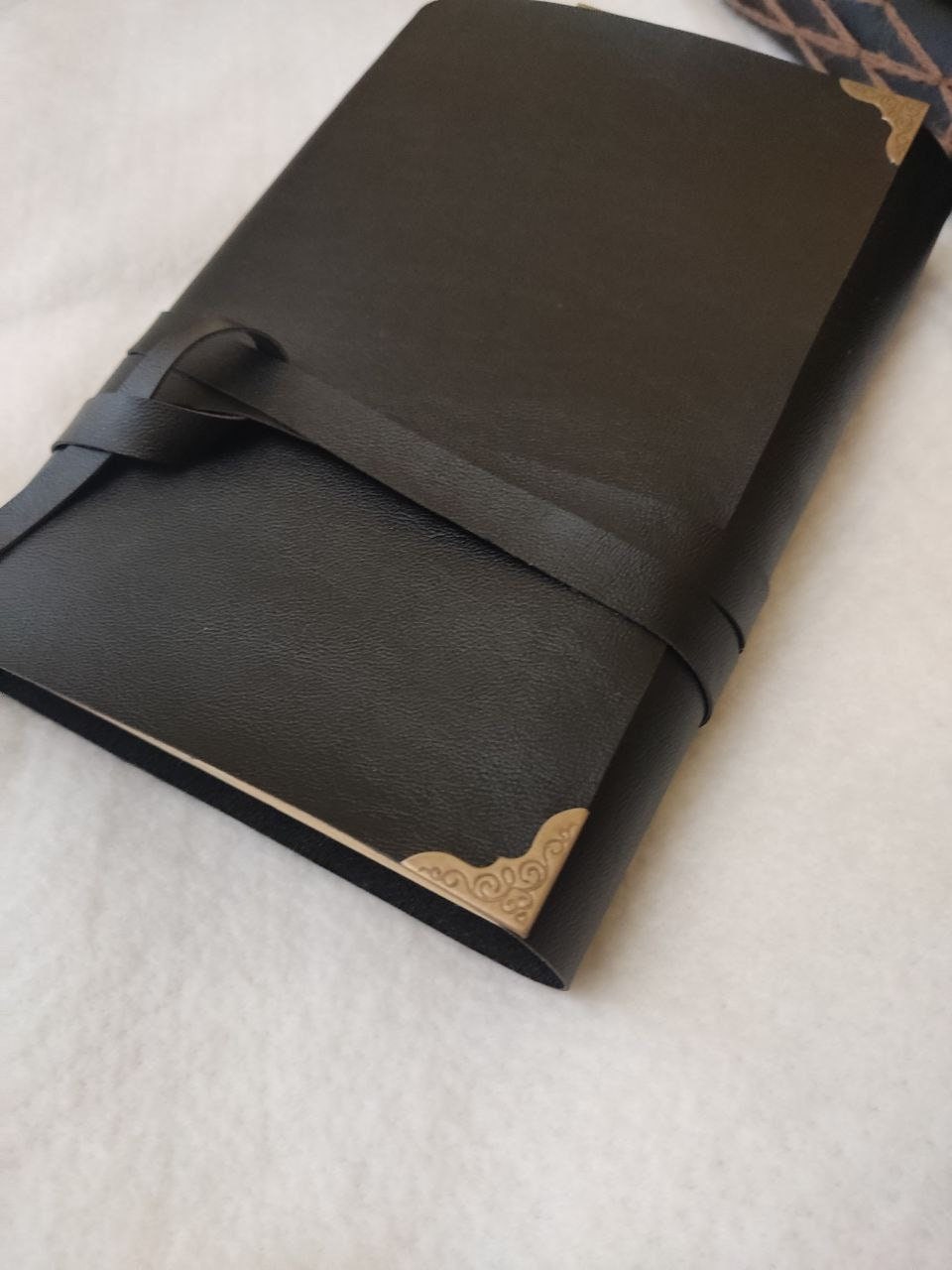 Personalized softbook notebook journal for her/him present old blank pages