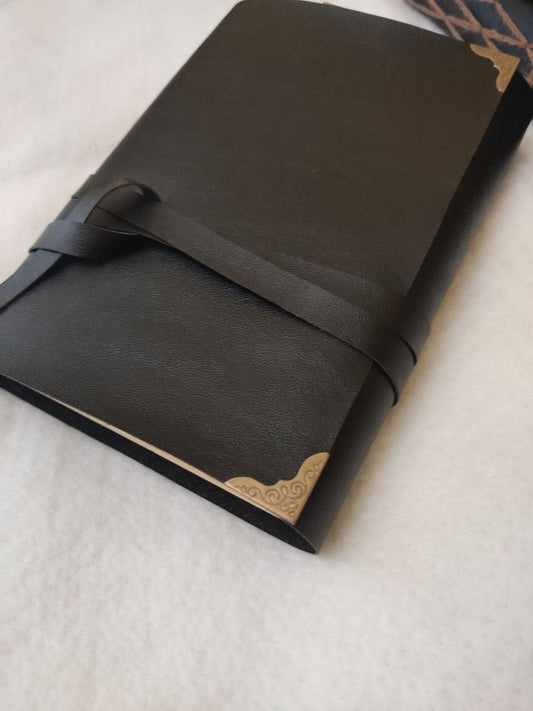 Personalized softbook notebook journal for her/him present old blank pages