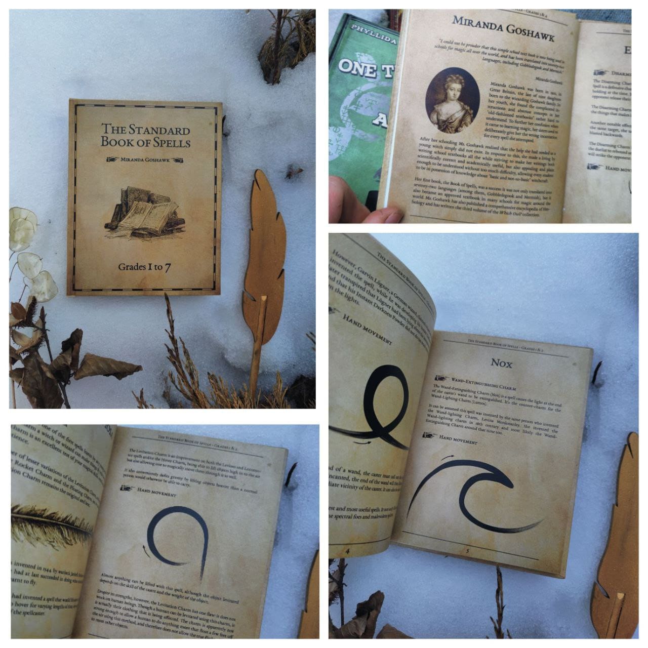 Books set FOUR Advanced Potion Making APM One thousand magical herbs and fungi History of Magic The Standard Book of Spells Library