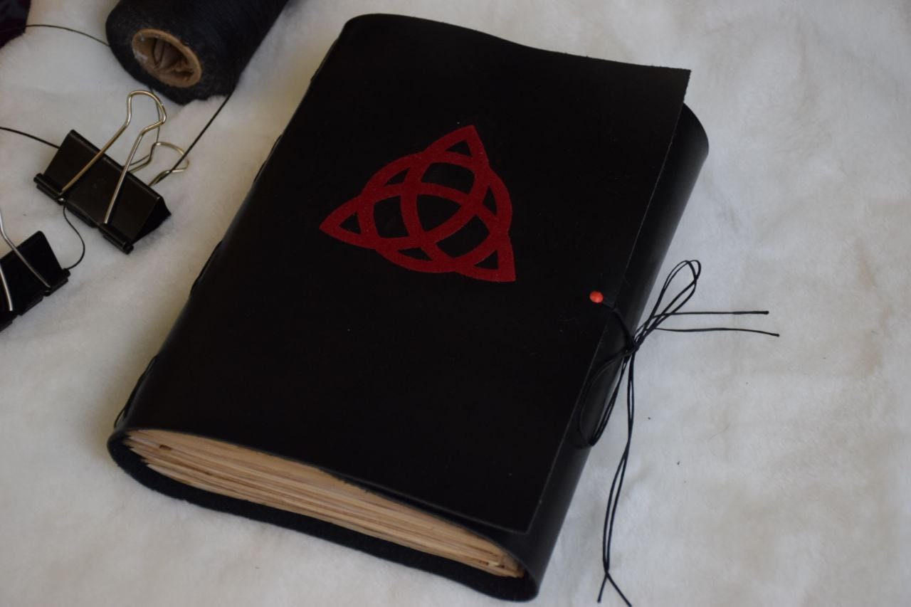 The Book of Shadow charmed Charm Notebook Softbook triquetra