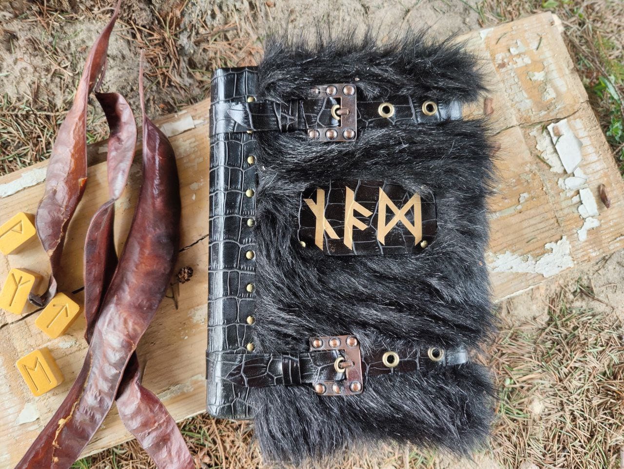The Book of Runes | Witch Runes Book of Shadows | Grimoire | Monster Book of Monsters
