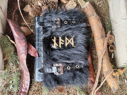 The Book of Runes | Witch Runes Book of Shadows | Grimoire | Monster Book of Monsters