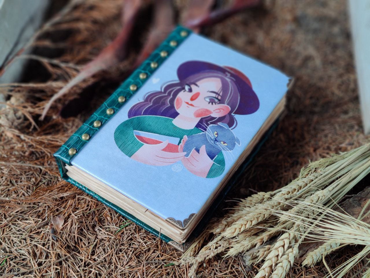 Personalized notebook with your picture photo cat dog