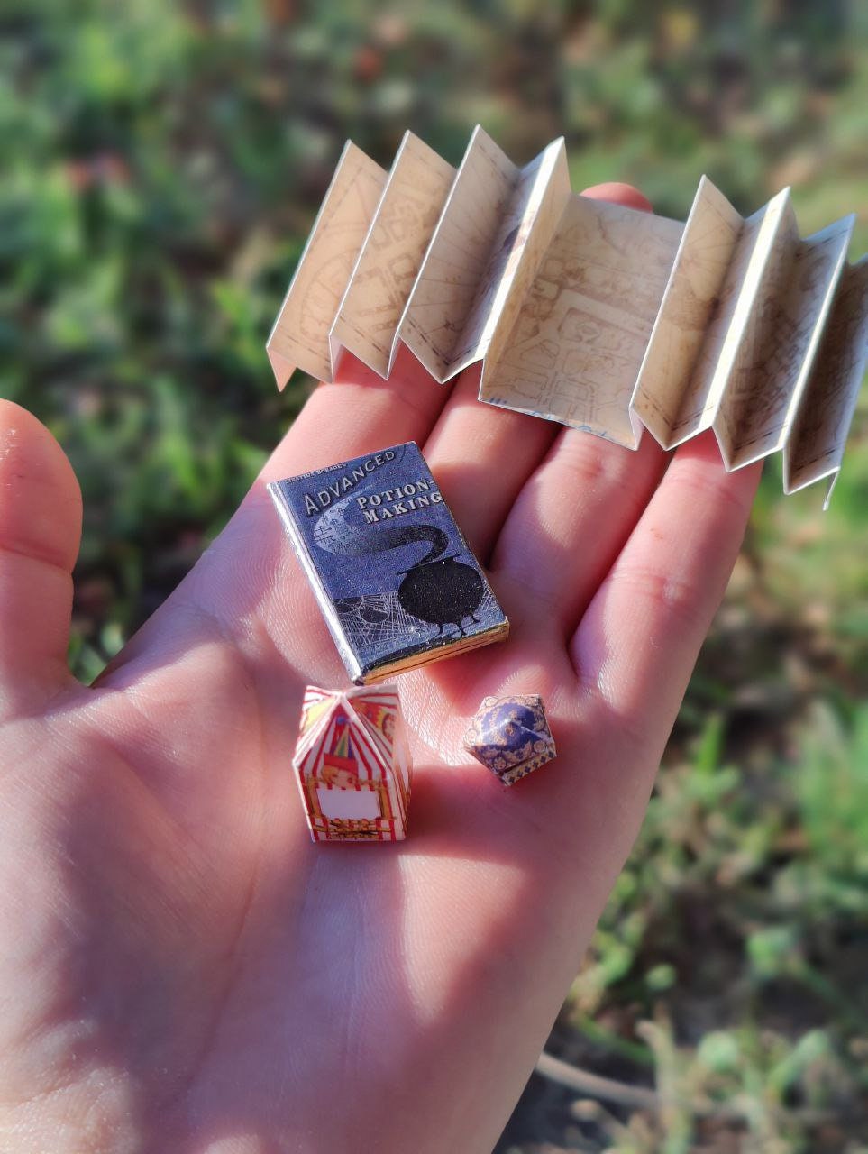 Books for doll house for doll advanced potion making Miniature Magic books Library Witch