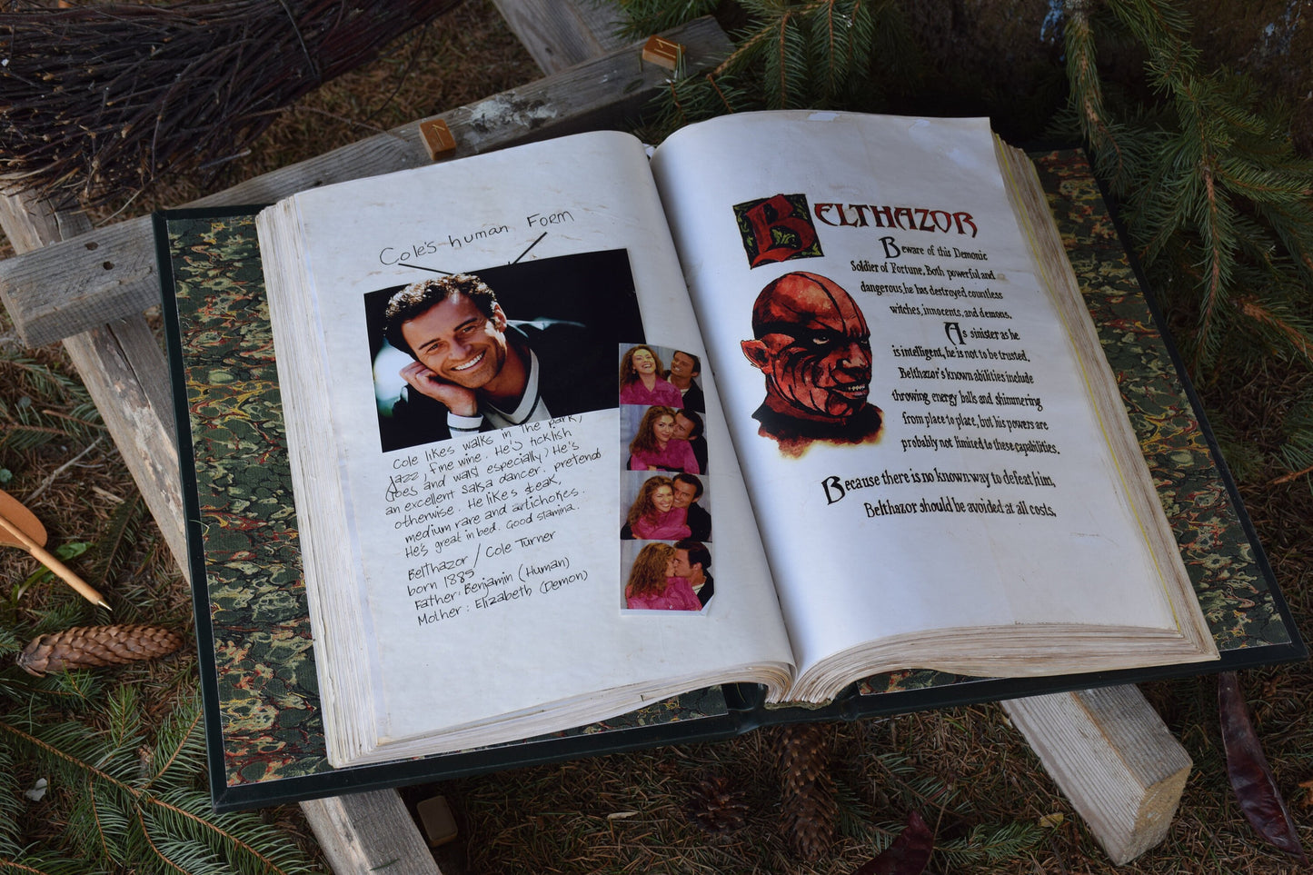 The Book of Shadows A3 12*16" 30*42 cm. BOS Charm Charmed Halliwell